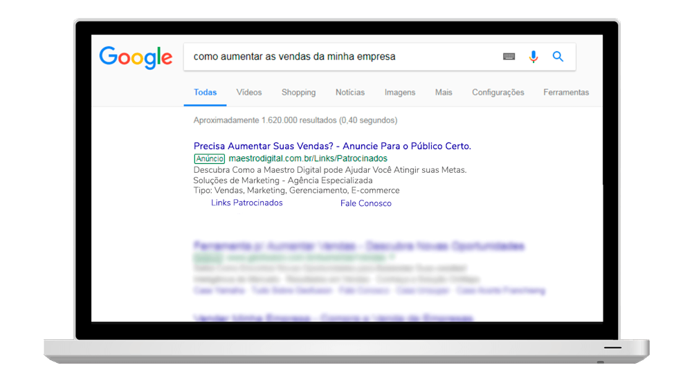 anúncios no google - Link Patrocinado